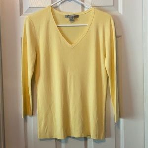 Ellen Tracy Yellow Sweater